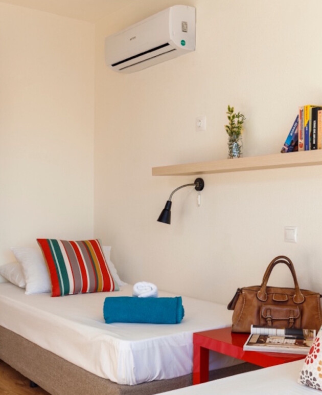 cheap room with nice design at stay hostel rhodes