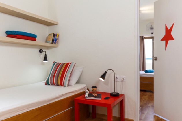 female dorm with balcony in stay hostel rhodes