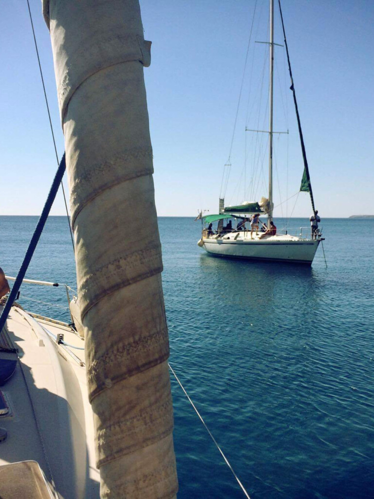 the sunset sailing, favourite organised activity of guests in stay hostel and hotel rhodes