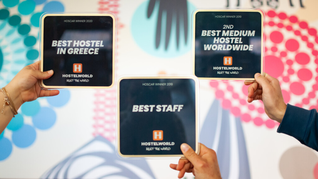 Awards best staff, best hotel in greece and 2nd best medium hostel worldwide at stay hostel rhodes